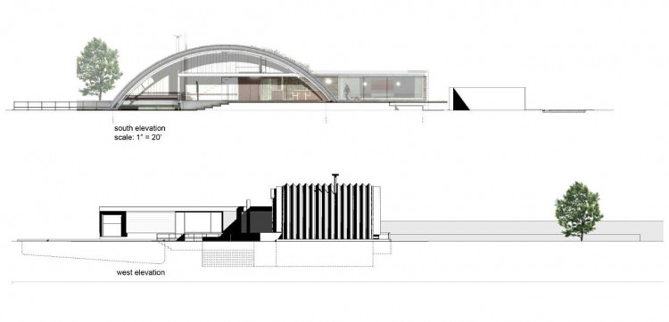 project Arc House 17 Surprisingly Adapted to a Difficult Site: Arc House in East Hampton