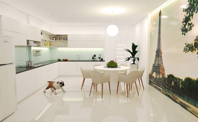 Tư vấn thiết kế nội thất phòng bếp nhà đẹp, Phong cách nhà đẹp tối giản
